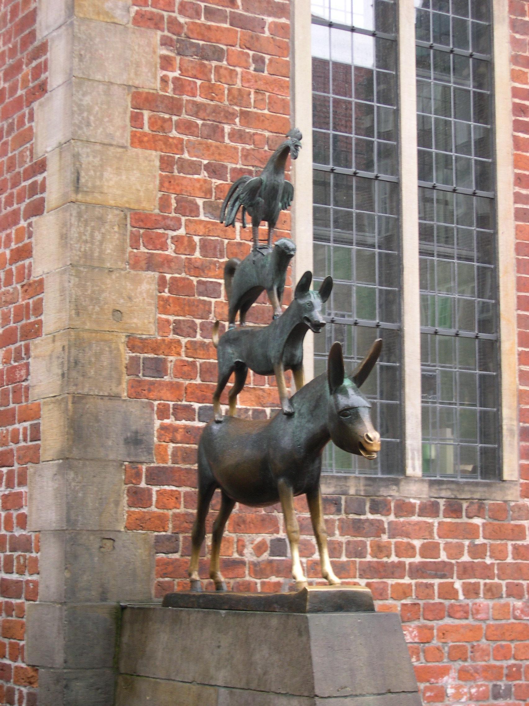 Die Stadtmusikanten - ein Wahrzeichen in Bremen